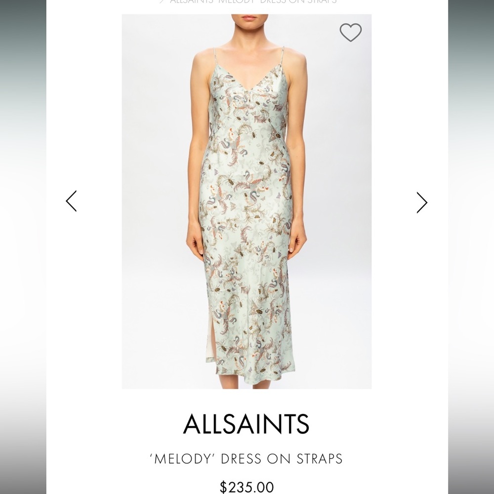 ALLSAINTS MELODY ASSAM DRESS NWT US 10